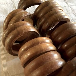 NWOT BROWN WOOD NAPKIN HOLDERS